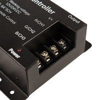 Contrôleur de bande LED RGB GL-Rgb3011 avec télécommande tactile RF 6 touches, gradation PWM, 6A 12-24V, 3 canaux, portée 20M, charge maximale 288W