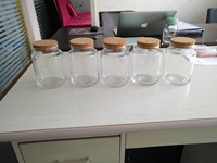 Lot de 3 pots à biscuits hermétiques en verre avec couvercle pour biscuits, farine, pâtes, bonbons, friandises pour chiens, herbes, avoine, collations et plus encore