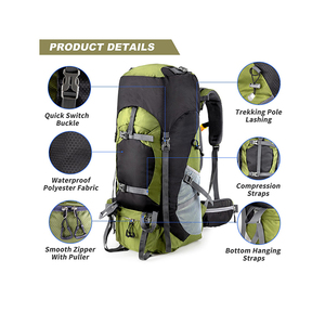 Mochila de Senderismo Plegable Ultraligera de Gran Capacidad para Montañismo, Viajes y Ocio - Product Image 6