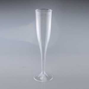 Coupe latérale en poudre d'or transparente jetable transfrontalière de 6.5 oz/200 ml grand verre à vin rouge détachable pour flûtes à champagne - Product Image 3