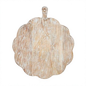Tabla de cortar redonda de bambú desechable, la más vendida, con 1.5 cm de grosor y mango metálico de fácil limpieza, utensilio de cocina, regalo, decoración del hogar - Product Image 1