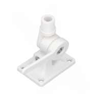 Support d'antenne pour support de montage marin multi-usage Base de fixation réglable pour bateau Base à cliquet multifonctionnelle ABS double axe