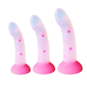 BANSEY Dildo Realista de Silicona Líquida, Estrella Brillante, Tapón Anal Translúcido, Juguete Sexual Flexible para Parejas, Directo de Fábrica - Product Image 6