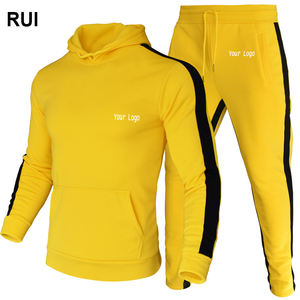 Venta caliente 2024 chándal ropa deportiva para hombre de dos piezas con capucha y Jogger conjunto de chándal con cordón Conjunto personalizado - Product Image 1