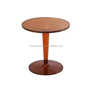 Acrylic Crystal coffee table Creative Transparent Plastic Round Office Desk Living Dining Room Small Coffee Table