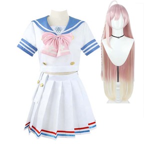 Anime juego azul archivo Urawa <span class=keywords><strong>Hanako</strong></span> largo Rosa Rubio resistente al calor Peluca de pelo - Product Image 6
