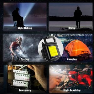 Mini Linterna LED COB Portátil con Función de Recarga USB, Linterna de Trabajo de Aleación de Aluminio para Exteriores, Lámpara de Camping - Product Image 6