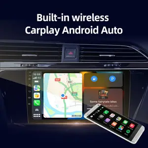 Nieuwe Oplossing A100 Android 10 2 + 32G Ips Wifi Autoradio Speler Met Carplay Android Auto 9/10Inch Auto Multimedia Speler