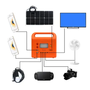 Kit d'éclairage solaire 40w avec Radio Fm, appareil à énergie pour domicile, système égyptien, usage intérieur, Tv