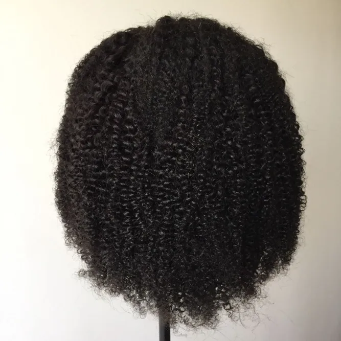 Afro Kinky Curly Echthaar Perücke Lace Front 100 Echthaar Perücken für schwarze Frauen Großhandel Lieferant