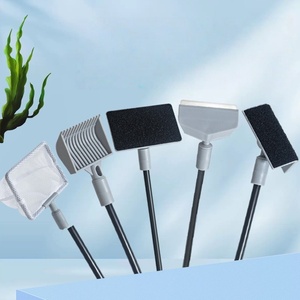 Kit <span class=keywords><strong>de</strong></span> nettoyage d'aquarium 5-en-1 à long manche avec épuisette et grattoir à algues pour l'espace du salon - Product Image 1