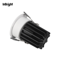 Downlight de plafond à LED à faisceau asymétrique fixe 8W 10W 15W 25W Spot de lampe encastré à tube polarisé