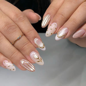 <span class=keywords><strong>Uñas</strong></span> Postizas Francesas con Diseño <span class=keywords><strong>de</strong></span> Ojo <span class=keywords><strong>de</strong></span> Gato y Lunares, con Línea Dorada, <span class=keywords><strong>Uñas</strong></span> Postizas Clásicas <span class=keywords><strong>de</strong></span> Lujo con Pestañas Adhesivas, Suministros <span class=keywords><strong>de</strong></span> Manicura del Fabricante - Product Image 6