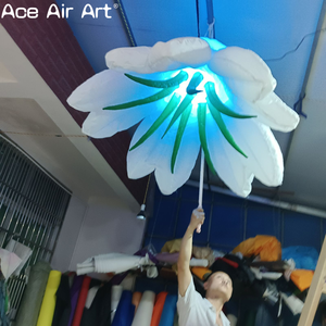 Trampa para moscas Venus inflable colgante grande para bodas y escenario, flor de DJ inflable realista para decoraciones de interior/exterior - Product Image 5