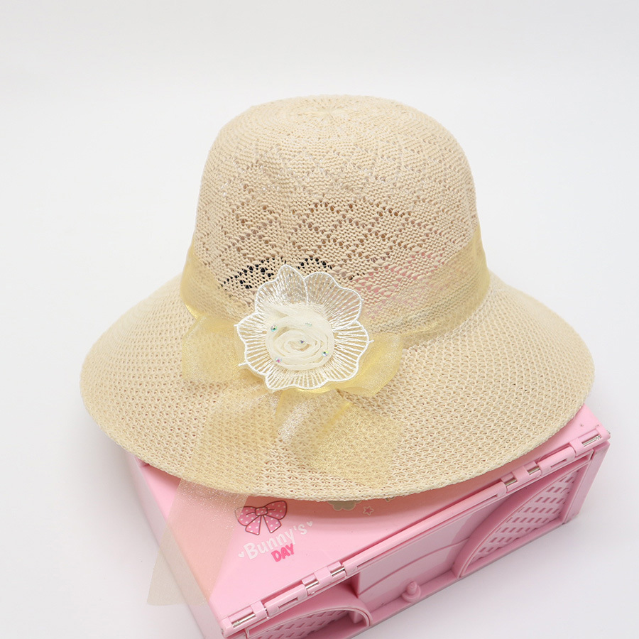Gaze avec strass rose beige