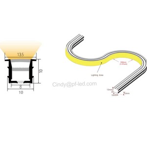 ไฟ LED แบบยืดหยุ่นขนาด 10x10 มม. ไม่ต้องบัดกรี ตัดได้ตามต้องการ สำหรับตู้โชว์ 24V แถบซิลิโคนบางเฉียบ ไฟนีออนสำหรับติดใต้ตู้โชว์ - Product Image 2