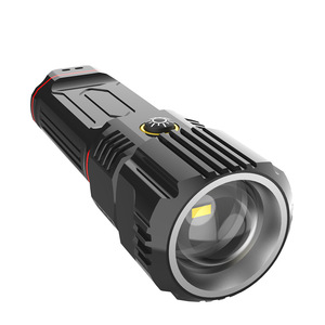 ไฟฉาย LED แบบชาร์จไฟกลางแจ้งได้ ปรับซูมได้ ปรับความสว่างได้ ตัวเรือนอลูมิเนียมอัลลอยด์ กันน้ำ ใช้งานได้นาน พกพาสะดวก - Product Image 4