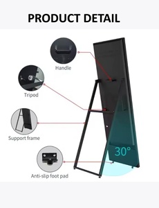43 inch trong nhà không thấm nước Android có thể gập lại quảng cáo di động pin Powered kỹ thuật số biển <span class=keywords><strong>LCD</strong></span> Áp phích Màn hình hiển thị - Product Image 6
