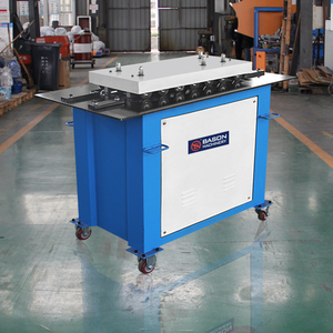 Nueva Máquina de Bloqueo de Motor Bason SA-12C de 1.5kW, Máquina Automática para Conductos Cuadrados, Máquina de Fabricación de Cuellos de Acero, Máquina de Conformado de Cuellos Pittsburgh para <span class=keywords><strong>HVAC</strong></span> - Product Image 3