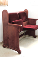 Banc d'église antique en bois de chêne massif de haute qualité personnalisé CH-B178, banc d'église, chaise d'église israélienne, meubles de synagogues
