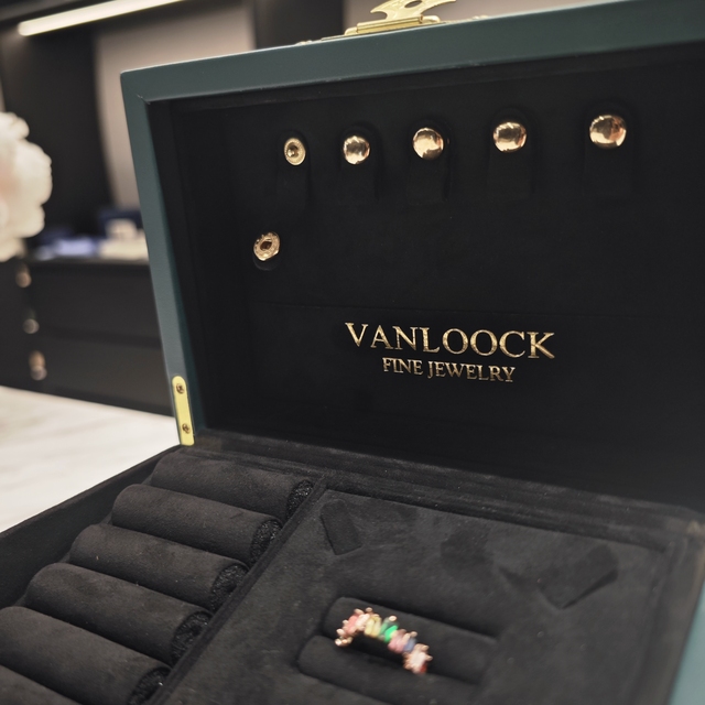 Premium Green Jewelry Storage Box with Drawer Custom Logo Luxury Ring Necklace Earring Organizer Gift Packaging Case