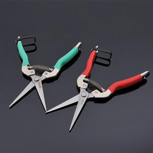 Tijeras de podar dobles de pino de 85 mm, de acero inoxidable, con cabeza recta y estructura de mariposa, herramienta de jardinería para recolección de frutas y uvas - Product Image 2