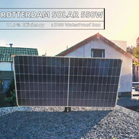 Module photovoltaïque monocristallin MK Solar tout noir 670W, rendement 24%, pour système domestique, fabrication chinoise, conforme aux normes.