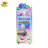Mini Distributeur de Boîtes Mystères Colorées à Monnayeur pour Centre de Jeux Intérieur et Divertissement Enfants