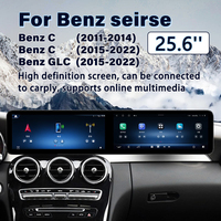 Écran de navigation 8 cœurs de 25,6 pouces avec Carplay pour Mercedes C W205 GLC X253 2011-2022 Autoradio multimédia