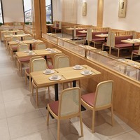 Mobilier de restauration pour restaurants à thème, chaises modernes en rotin tressé, tables et chaises pour cafés et salons de thé, banquettes et canapés pour salons.