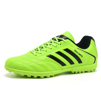 Chaussures de football à prix spécial pour hommes et femmes, crampons TF antidérapants, pour élèves du primaire et du collège, enfants, tige en cuir synthétique