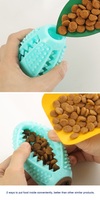 Jouet à mâcher ovale en caoutchouc durable pour chien avec ventouse, corde élastique résistante pour la bataille de la corde, distributeur de friandises et nettoyage des dents pour chiens
