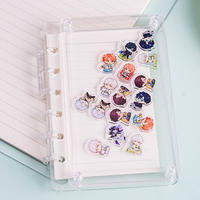 Carnet de planification magnétique A7 personnalisable en acrylique, imprimé UV, design créatif portable, pages amovibles pour A4/A5/A6/A8