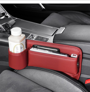 Groothandel Auto-Interieur Pocket Phones Bril Sleutels Kaarten Auto Seat Gap Vuller Met Bekerhouder Pu Lederen Stoel Zijorganizer - Product Image 3
