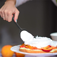 Spatule à la crème pour gâteau spatule de cuisine ensemble d'ustensiles de cuisine grattoir en silicone spatule outil de cuisson pour la cuisine