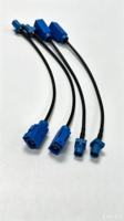 Connecteur coaxial mâle RF à sertir, usiné avec précision, haute performance d'écranage pour assemblage de câbles coaxiaux