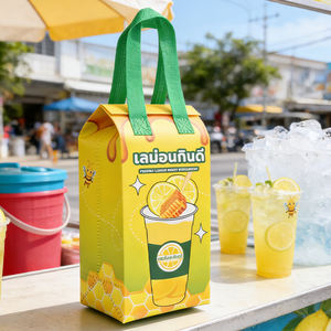 Bolsa Térmica Desechable de Venta Caliente, Bolsa Aislante para Llevar, Venta al por Mayor de Fábrica, Bolsa Térmica de Papel de Aluminio No Tejido para Pasteles, Postres y Bebidas - Product Image 2