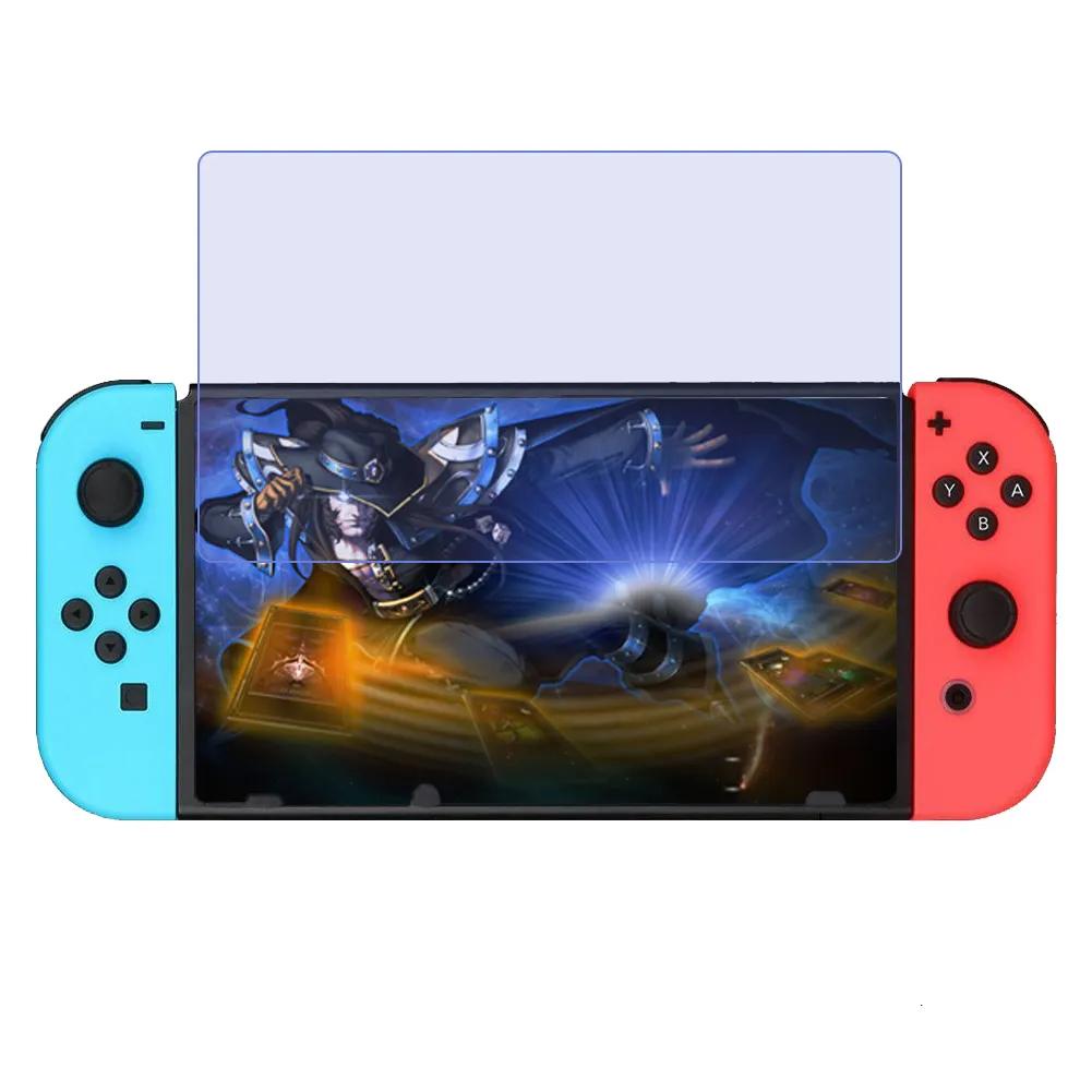 PSP อุปกรณ์เล่นเกมสวิตช์9H,ฟิล์มกระจกกันแสงสีฟ้ากันยูวีป้องกันหน้าจอกระจกนิรภัยสำหรับ Nintendo Switch