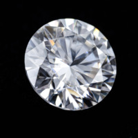 Yeni Premium Model Yuvarlak Brilyant Kesim Beyaz DEF/GH Renk VVS-VS Berraklık 5.5 karat Ağırlık 11.5 mm Mozanit Taşı