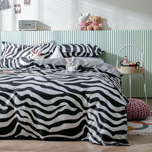 New Durable phong cách thời trang tùy chỉnh màu sắc Polyester bốn-mảnh bedding Set Đối với trang chủ - Product Image 2