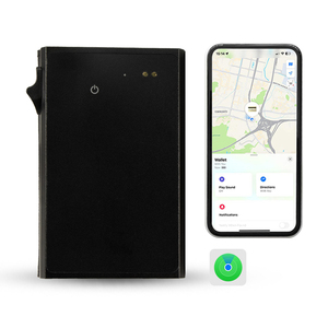 กระเป๋าสตางค์แบบสามพับ Casekey ป้องกันการสูญหาย ป้องกันการโจรกรรม พร้อมช่องใส่บัตรเครดิต ป้องกัน RFID ชาร์จไฟได้ พร้อม GPS และระบบติดตามอัจฉริยะ - Product Image 1