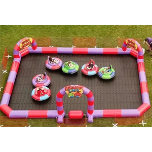 Gonflables en plein air course de piste gonflable commerciale pour auto tamponneuse gonflable go karts piste de course pour les enfants - Product Image 4