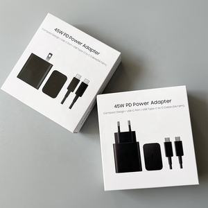 อะแดปเตอร์ชาร์จเร็ว 45W 25W Type C พร้อมสายชาร์จ 5A Usb c to Usb c สำหรับ <span class=keywords><strong>Samsung</strong></span> Galaxy S24 S23 S22 A73 <span class=keywords><strong>A53</strong></span> S20 - Product Image 1