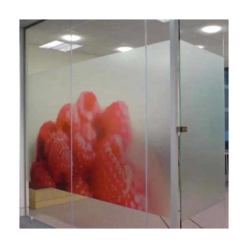 Window Film Matte Window Vinyl Frosted Decorative Glass Printing White Frosted Window Sticker