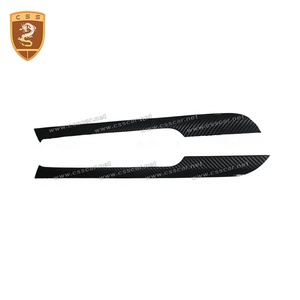 De fibra de carbono del Interior del coche Trim para R8 V8 V10 Spyder Monitor de aire de ventilación rodean recorte cubierta - Product Image 4