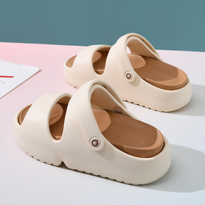 Sandalias EVA para Mujer Guru, Color Beige, Suela Gruesa, Transpirables, Planas, para Exteriores - Product Image 3