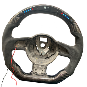 Volant en fibre de carbone avec éclairage LED Alcanta <span class=keywords><strong>Ra</strong></span> personnalisé en gros de l'usine CCE, finition brillante, design léger pour <span class=keywords><strong>Audi</strong></span> TT - Product Image 6