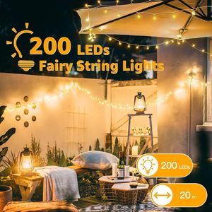 Guirlande lumineuse de Noël à LED micro, personnalisable en longueur, classée IP65, pour extérieur - Product Image 2