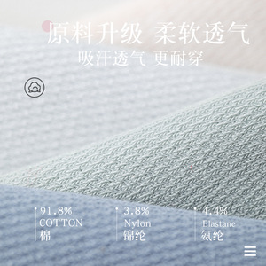 Pure Cotton Men's Ankle <b>Socks</b> Thin Breathable Mesh Summer Casual Daily Wear White <b>Black</b> Khaki Light Gray Light Green Blue Cyan - Product Image 4