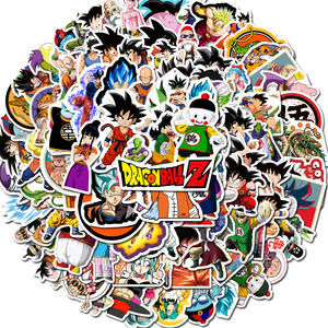 100 pièces <span class=keywords><strong>Dragon</strong></span> <span class=keywords><strong>Ball</strong></span> Cool dessin animé papier décor pour enfants garçon enfants <span class=keywords><strong>livre</strong></span> téléphone portable bagages Anime autocollants - Product Image 1